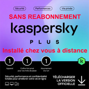 Kaspersky Plus 2026 – Multidevice 1 App 1 An – PC Mac Android iOS – Edition Française + Installation