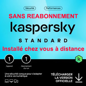 Kaspersky Standard 2026 – Multidevice 1 App 1 An – PC Mac Android iOS – Edition Française + Installation