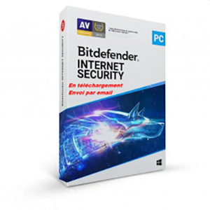 Bitdefender Internet Security 2026 – 3 App 1 An – PC Windows – Edition Europe – Licence livrée par mail 24h/24