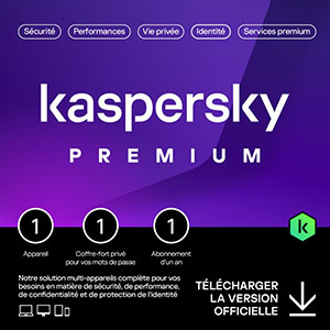 Kaspersky Premium 2026 – Multidevice 1 App 1 An – PC Mac Android iOS – Edition Française – Licence livrée par mail 24h/24